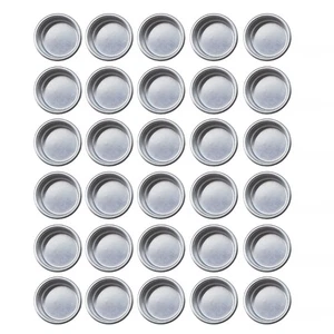 30Pcs Round Aluminum Wax Jars Tealight Cups for Scented Making - Picture 1 of 8
