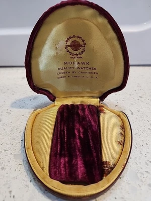 Caja Reloj Mohawk Antiguo Vintage Estuche Ved Terciopelo Foto 1 de 4