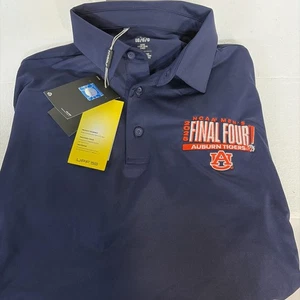 Polo Under Armor para hombre NCAA Final Four Auburn Tigers 2025 talla L nuevo con etiquetas - Imagen 1 de 3