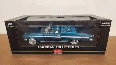 American Collectibles Sun Star 1961 Chevrolet Impala conversível aberto escala 1/18 - Imagem 1 de 4