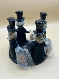 Yankee Candle - 2008 - "Esqueletos" - Boney Bunch - Halloween - BONITO - Porta tarros - Imagen 1 de 2