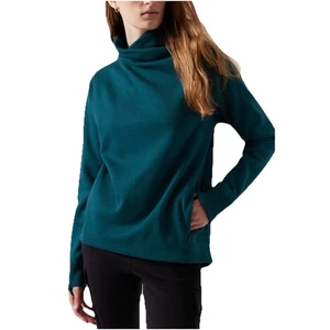 Athleta Cozy Karma Twist Neck Sweatshirt S - Picture 1 of 7