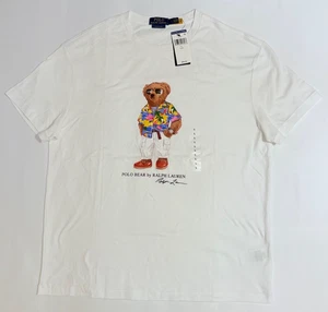 Polo Ralph Lauren Summer Bear Men's White T-Shirt Sz Large NEW - Picture 1 of 5