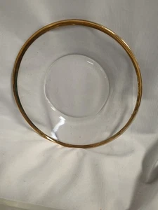 Placa de vidrio de 8 pulgadas con borde dorado - Imagen 1 de 4