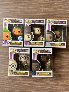 Funko Pop! Movies Wonka Complete Set of 5 Including Exclusive - Picture 1 of 6