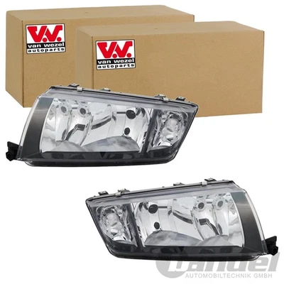 2x VAN WEZEL H7/H3 SCHEINWERFER SET LINKS+RECHTS passend für SKODA FABIA - Bild 1 von 4