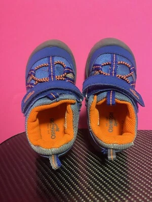 Oshkosh Bgosh Lazer-B Boys Tennis Shoes Size 7 Orange Blue Grey VGC Ships Free - Image 1 of 4