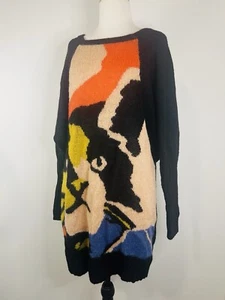 Gorman Dress Size 12 / US8 Mohair Blend Cat Dolman Sleeve Tunic Sweater Black - Picture 1 of 9