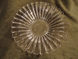 Crystolith Heisey ausgestelltes Mittelstück oder große Schüssel Servieren 10-1/4 Zoll W Vintage - Bild 1 von 11