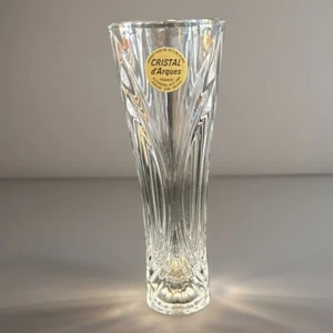 Vase à fleurs en cristal de plomb véritable français Cristal d’Arques 6-3/4” - Photo 1/7