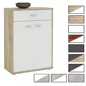 Kommode Sideboard Schrank in verschiedenen Farben 2 Türen Anrichte Highboard - Bild 1 von 69