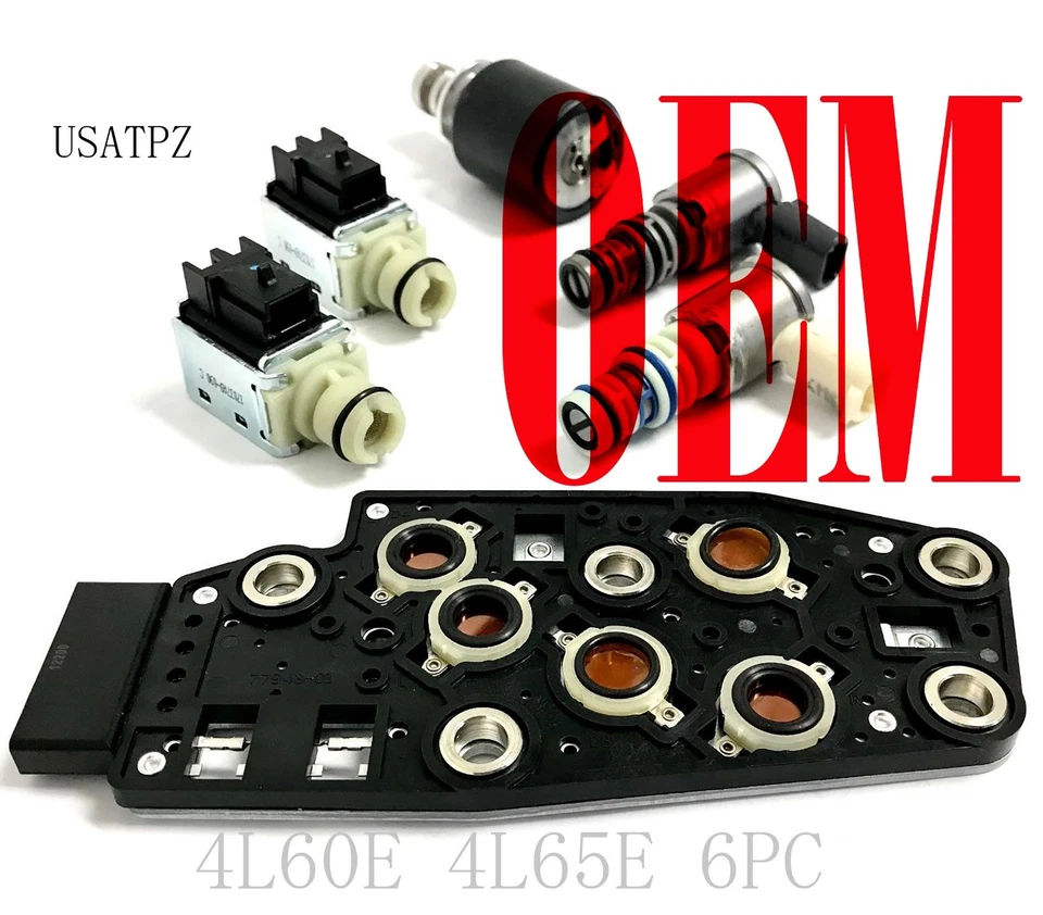 Kit solenóide 4L65E/4L60E GMC/CHEVROLET 96-02 6 peças BLAZER JIMMY LIfetime War - Imagem 1 de 1