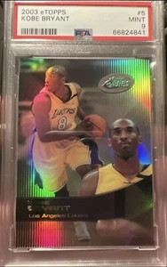 KOBE BRYANT 2003 eTopps # 5 PSA 9 MINT - Rare Short Print - Lakers - Picture 1 of 3