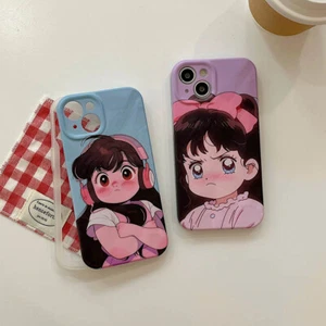 For iPhone 15 14 13 12 11 Pro Max Cute Girl Phone Case Cover Anti Scratch - Picture 1 of 8