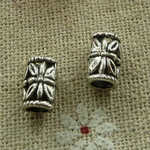 Free Ship 260 pcs tibetan silver tube spacers 9x6mm L-2882 - Picture 1 of 4