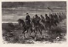 Gen Philip Sheridan INDIAN WARS 1868 WINTER CAMPAIGN Cavalry Flag Buffalo Skull