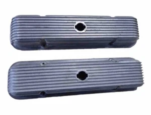 Cal Custom Finned Aluminum Valve Covers 40-2200 Pontiac 326 350 400 428 455 WOW - Foto 1 di 17