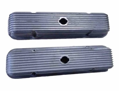 Алюминиевые крышки клапанов с ребрами Cal на заказ 40-2200 Pontiac 326 350 400 428 455 WOW - Изображение 1 из 4