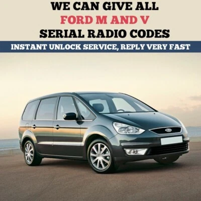 Unlock Code For FORD FOCUS KUGA C-MAX MONDEO GALAXY S-MAX SONY Radio Stereo Code Foto 1 de 3