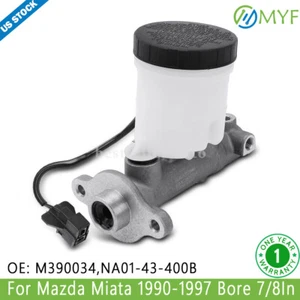 Brake Master Cylinder w/ Reservoir & Sensor For Mazda Miata 1990-1997 Bore 7/8In - Picture 1 of 7