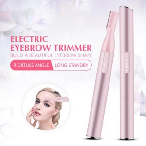 Women Electric Brows Trimmer Razor Hair Remover Facial Face Eyebrow Epilator - Picture 1 of 8