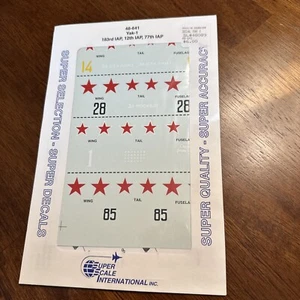 Superscale Decals 48641 1/48 Scale Yak-1 183, 12, 77 IAP - Picture 1 of 3