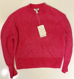 COS CHENILLE JUMPER SWEATER PULLOVER BARBIE PINK MEDIUM NEW WITH TAGS $120 - Picture 1 of 4