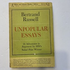Unpopular Essays by Bertrand Russell Simon And Schuster 1950 Paperback