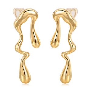 VNOX Women's Gold Plated Studs Earrings Big Studs Trendy Jewelry Christmas Gifts - Picture 1 of 8