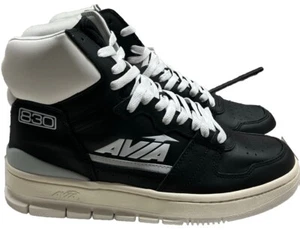 Avia Men's Avi Retro 830 Black Gray White Classic Basketball Shoe Sneakers 9.5 - Picture 1 of 5