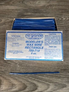 Rio Grande Modeler's Blue Wax Wire Round#700-714 (10 Gauge(.102") X 6" Long 6 Oz - Picture 1 of 7