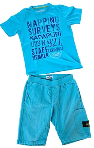 Stone Island Short / Shirt Hose 12 Jahre 152 Junge blau Napapijri Sweat - Bild 1 von 6
