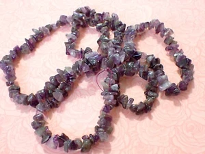 Collar pepita de amatista de 16" para joyería artesanal sin cierre - Imagen 1 de 9
