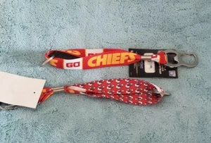 Kansas City Chiefs NFL Keychain & bottle opener Lanyard. New with tags. - Picture 1 of 1