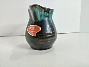 McMaster Pottery Canada Milchkrug Mini Krug grün Tropf Millstream NB Souvenir - Bild 1 von 14