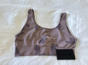 RAWGEAR | SZ Large | Camo Plum Pullover Active Gym Sports Bra Crop Top | NWT - Picture 1 of 6