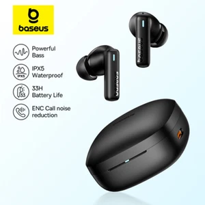 Baseus Bowie E19 Wireless Earphones Bluetooth 5.3 Big Bass 12mm Drivers IPX5 Wat - Zdjęcie 1 z 12