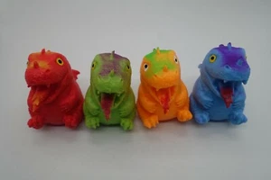 x4 Squeeze ball dinosaur stress relief funny squish Toy collection - Picture 1 of 7