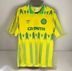 VINTAGE CELTIC SCOTLAND 1989 1991 FOOTBALL SHIRT JERSEY AWAY UMBRO SiZe 34/36 S - Picture 1 of 6