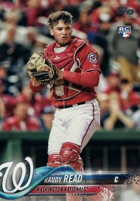 #136 Raudy Read Rookie Washington Nationals 2018 Topps Series 1 Baseball Card EA - Image 1 of 2
