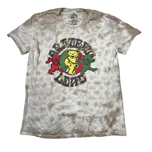 Grateful Dead Retro Bears Graphic Tee T-Shirt Tie Dyed Brown Adult M Medium - Picture 1 of 4
