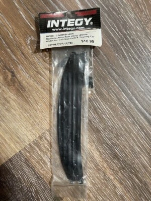 Rear Wing for 1/10 drift car Integy C24996 BLACK Realistic Alloy 185mm Width  - Image 1 of 3
