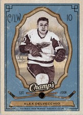2009-10 UPPER DECK CHAMP'S #41 ALEX DELVECCHIO DETROIT RED WINGS