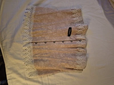 Adore Me Lingere Lace Up Strapless Corset Brocade And Lace NWT Sz XL - Image 1 of 4