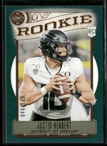 2020 Panini Legacy #150 Justin Herbert Verde #/100 - Foto 1 di 2