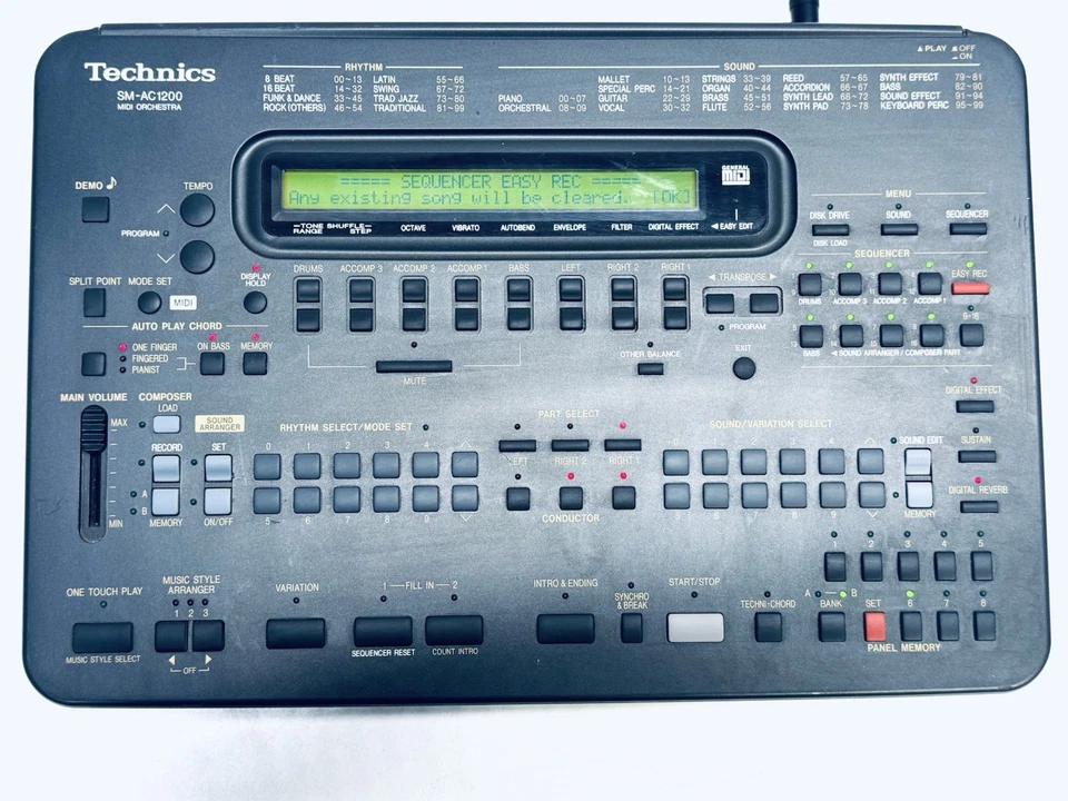 Technics SM-AC1200 Midi Orchester Synth Rhythmus Vintage Sound Module (#5366) - Bild 1 von 4