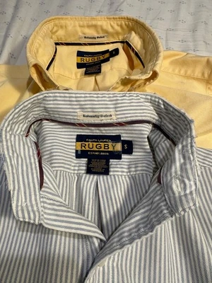 2 Camisa Ralph Lauren Rugby University Oxford Para Hombre Pequeña Foto 1 de 4