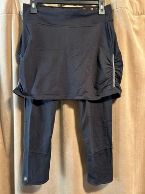 Леггинсы женские Athleta с юбкой средние спортивные теннис / бег / йога / рассол - Изображение 1 из 4