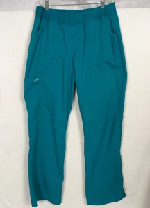 Pantalones Médicos Cherokee Talla M Azul 2 Delanteros 1 Lado 1 Bolsillos Traseros Cintura Elástica - Imagen 1 de 12