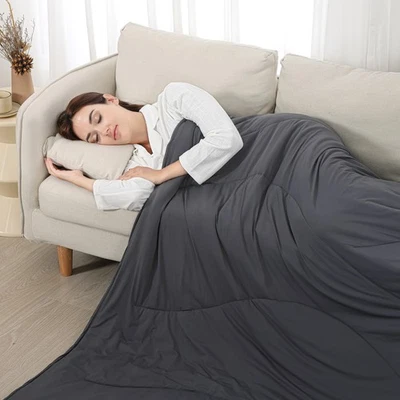 Edredón de verano de tamaño doble manta de enfriamiento agradable para la piel lavable a máquina Foto 1 de 4